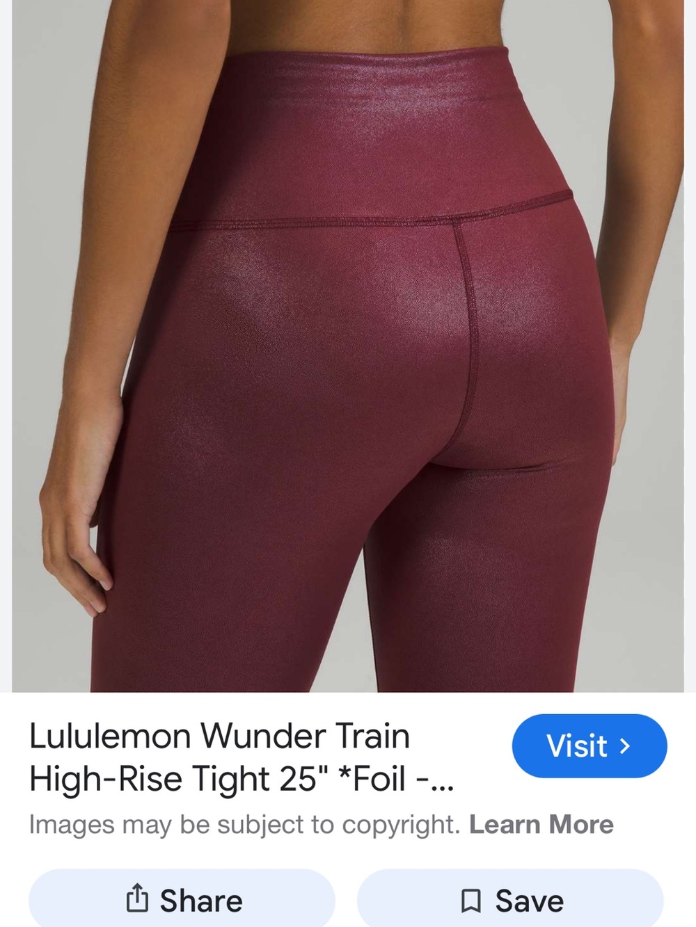 Lululemon foil pocket align wunder tights